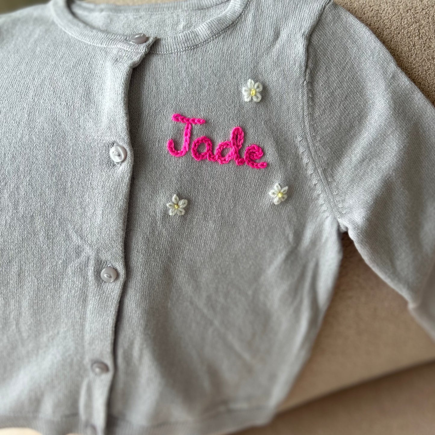 Fine Knit Cardi | Toddler Girls Custom Cardigan, Multiple Colors & Sizes