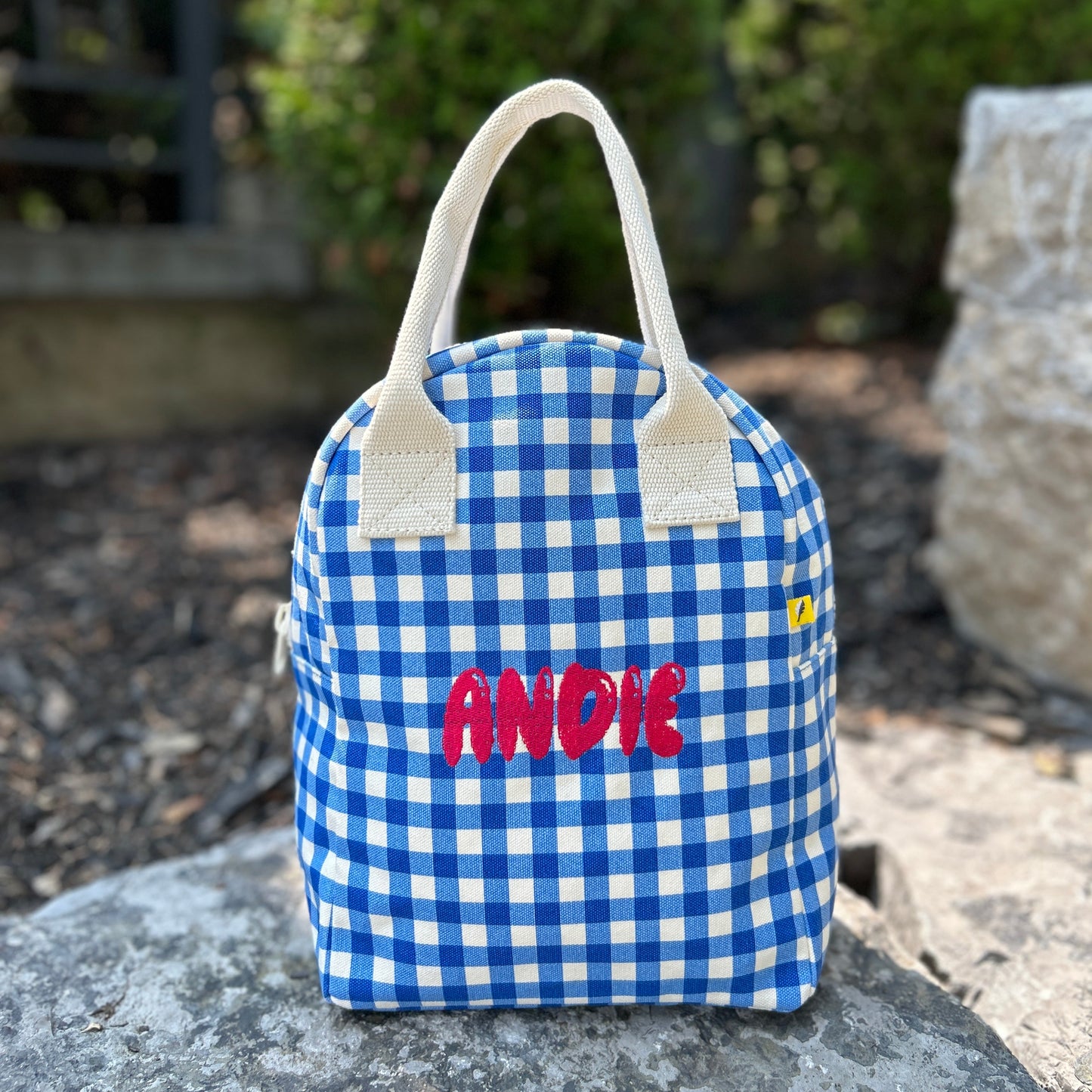 Custom Lunch or Snack Bag FLOWERS | Clean, Non-Toxic Machine Washable