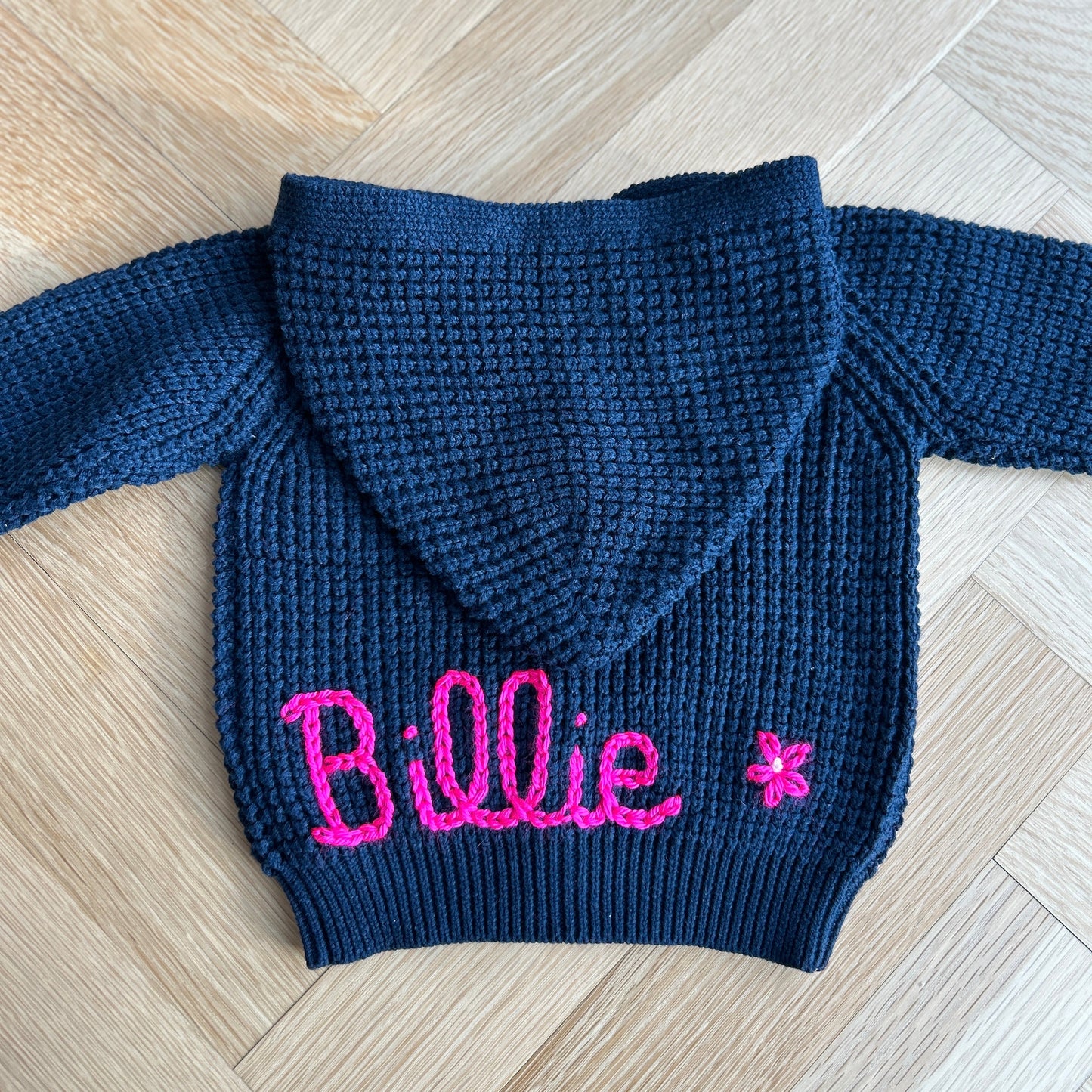 Hooded Waffle Cardigan | Oatmeal, Brown or Navy