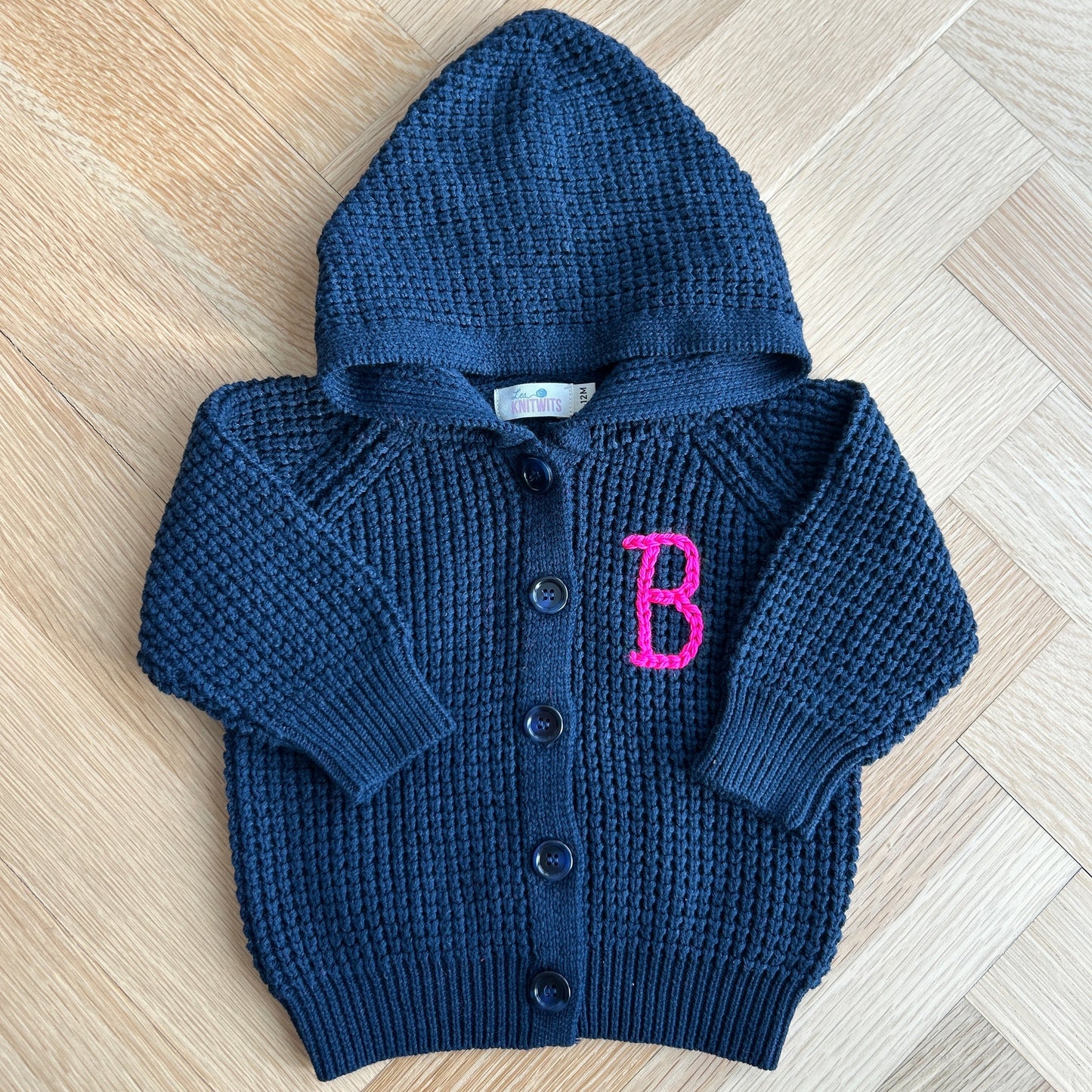 Hooded Waffle Cardigan | Oatmeal, Brown or Navy