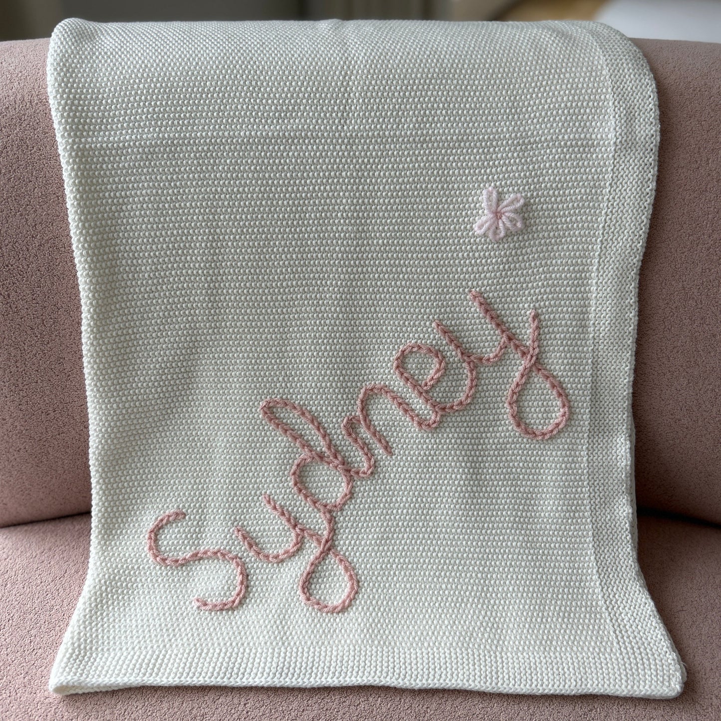 Solid Colour Baby Blanket - IVORY | Custom Baby Blanket Gift in Many Colors