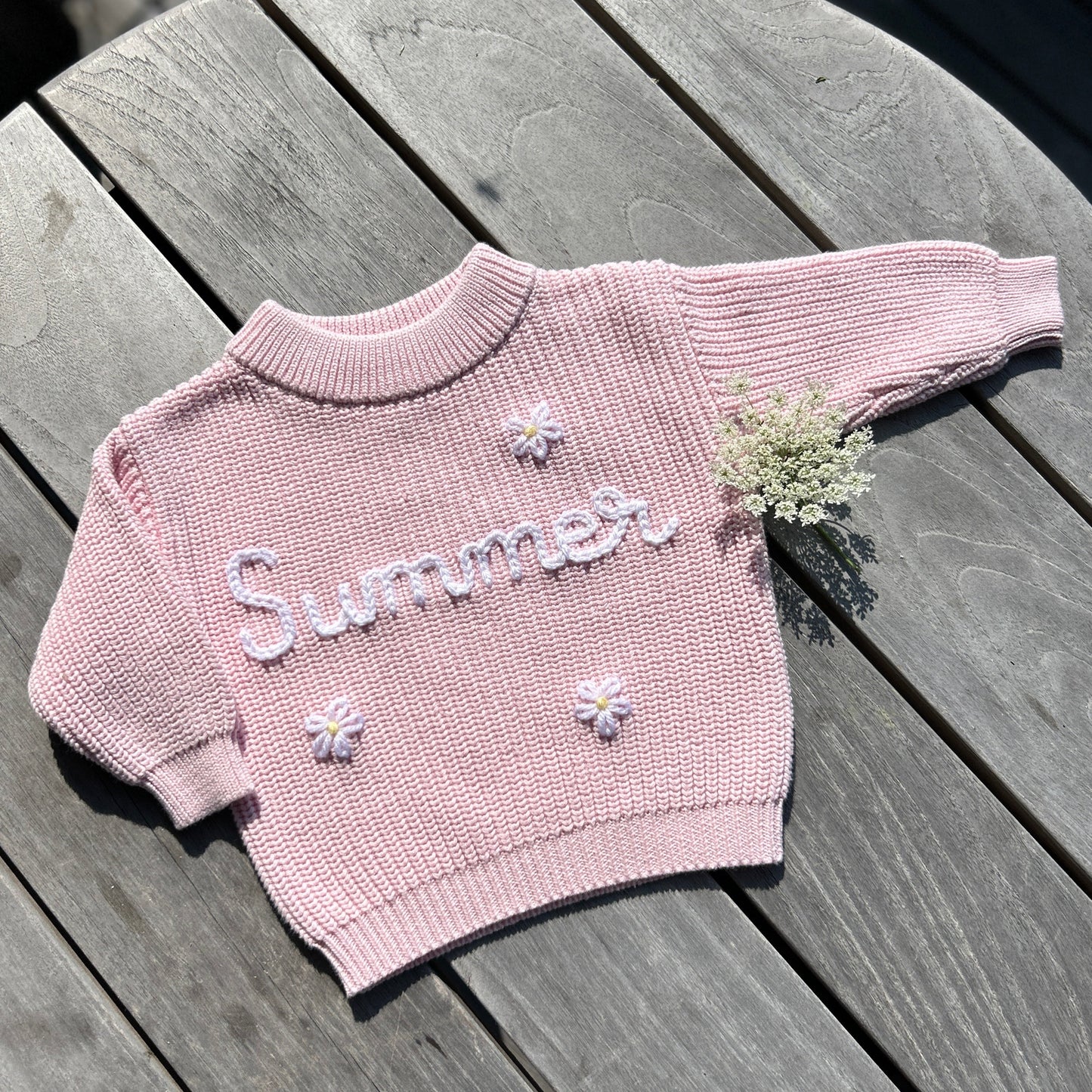 Custom Name Sweater | Multiple Colors Oversized Knit Newborn to 6 Years