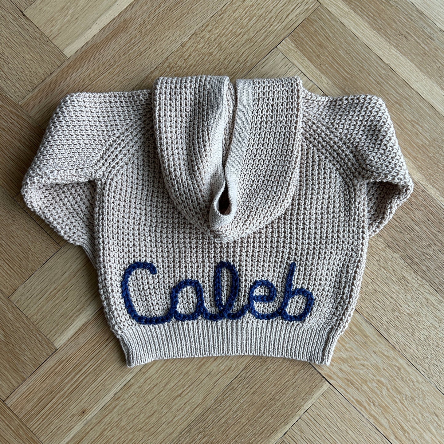 Hooded Waffle Cardigan | Oatmeal, Brown or Navy