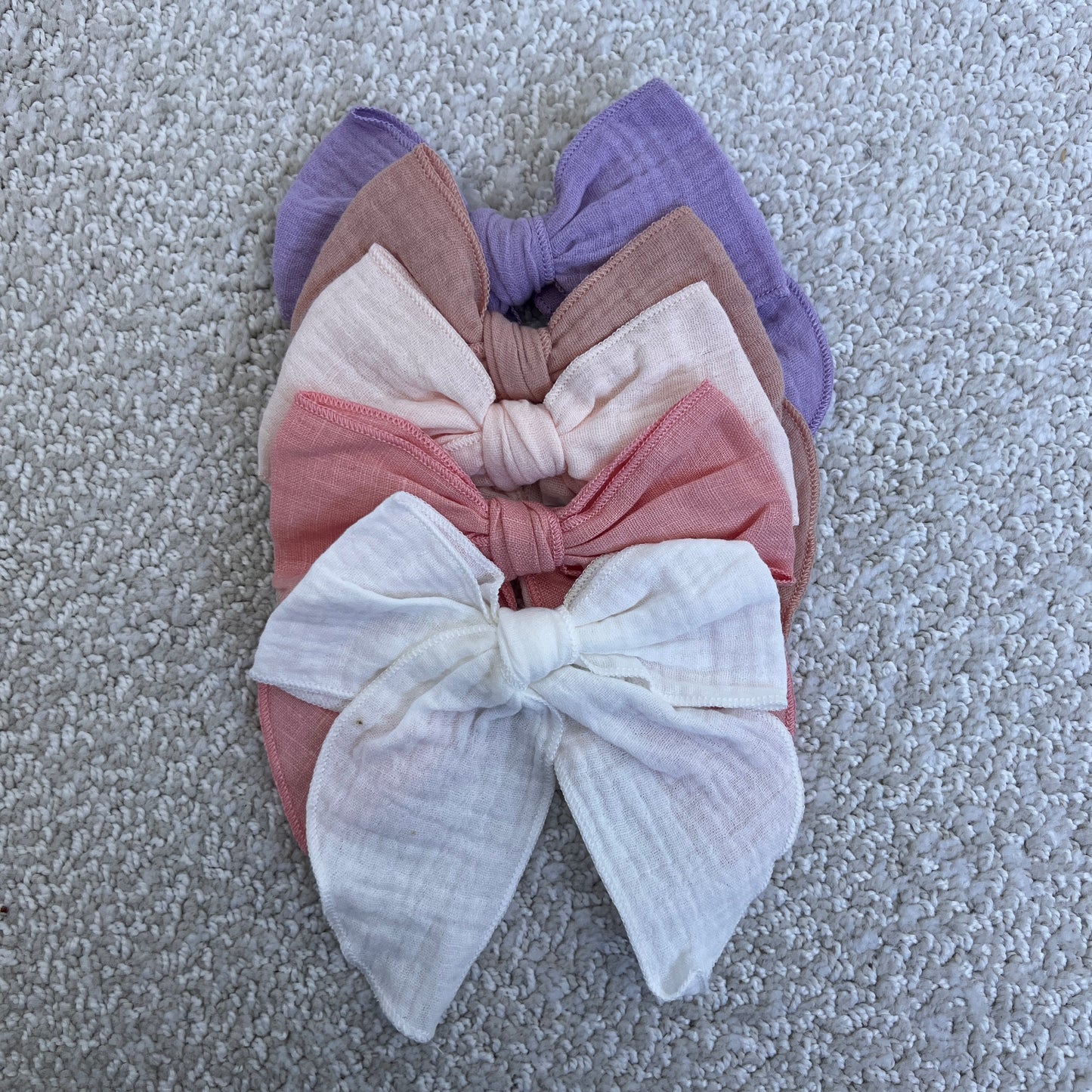 Oversized Bow Clip | Hair accessory for toddlers & Girls | Machine Embroidery