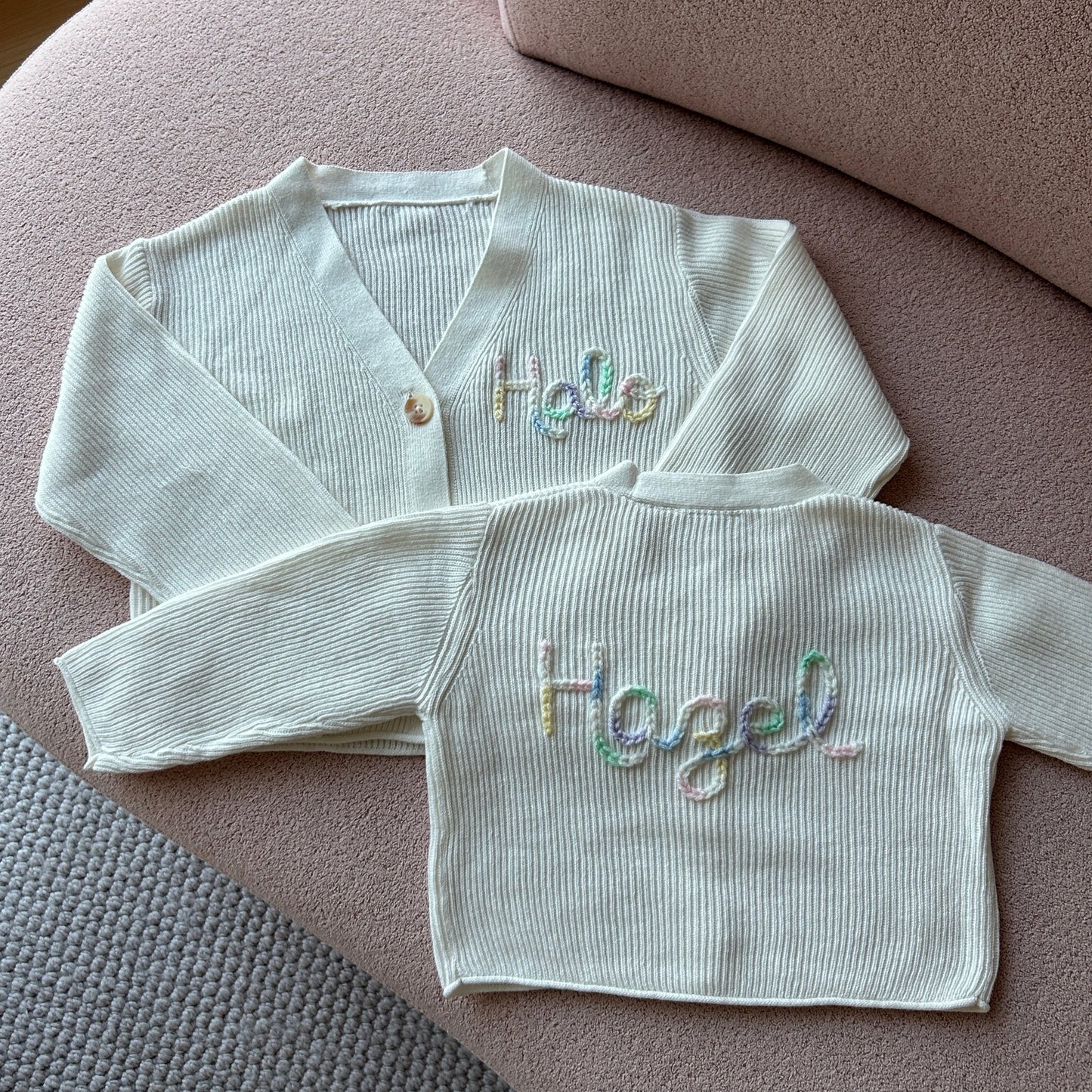 White Oversized Cardi 2-3 Years