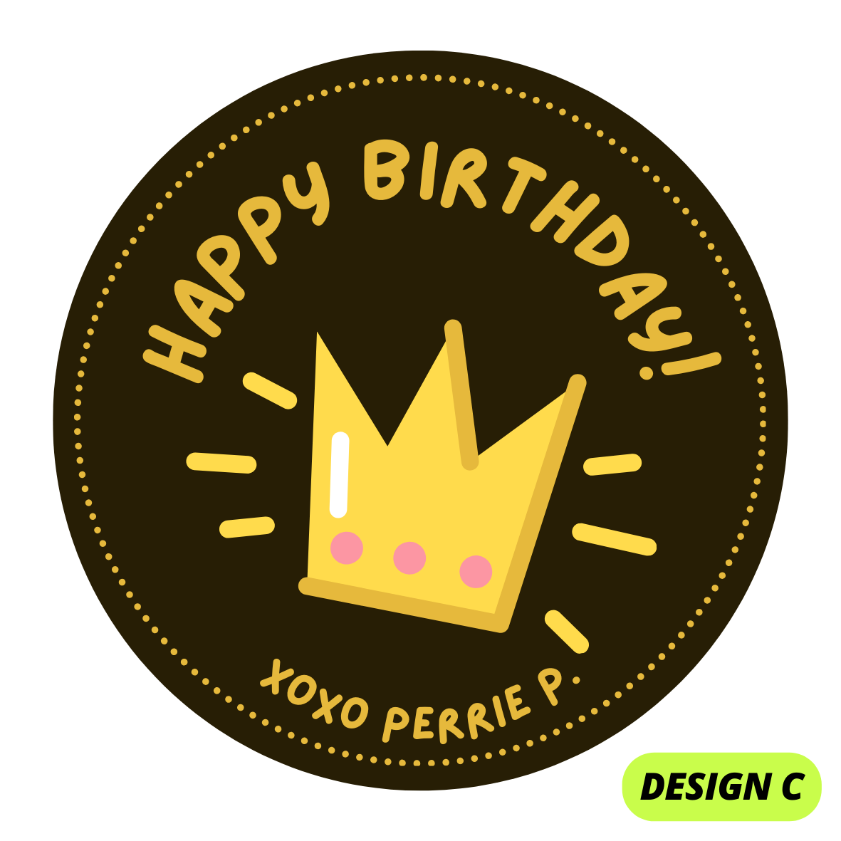 PRINCESS & MERMAID THEME HAPPY BIRTHDAY STICKERS