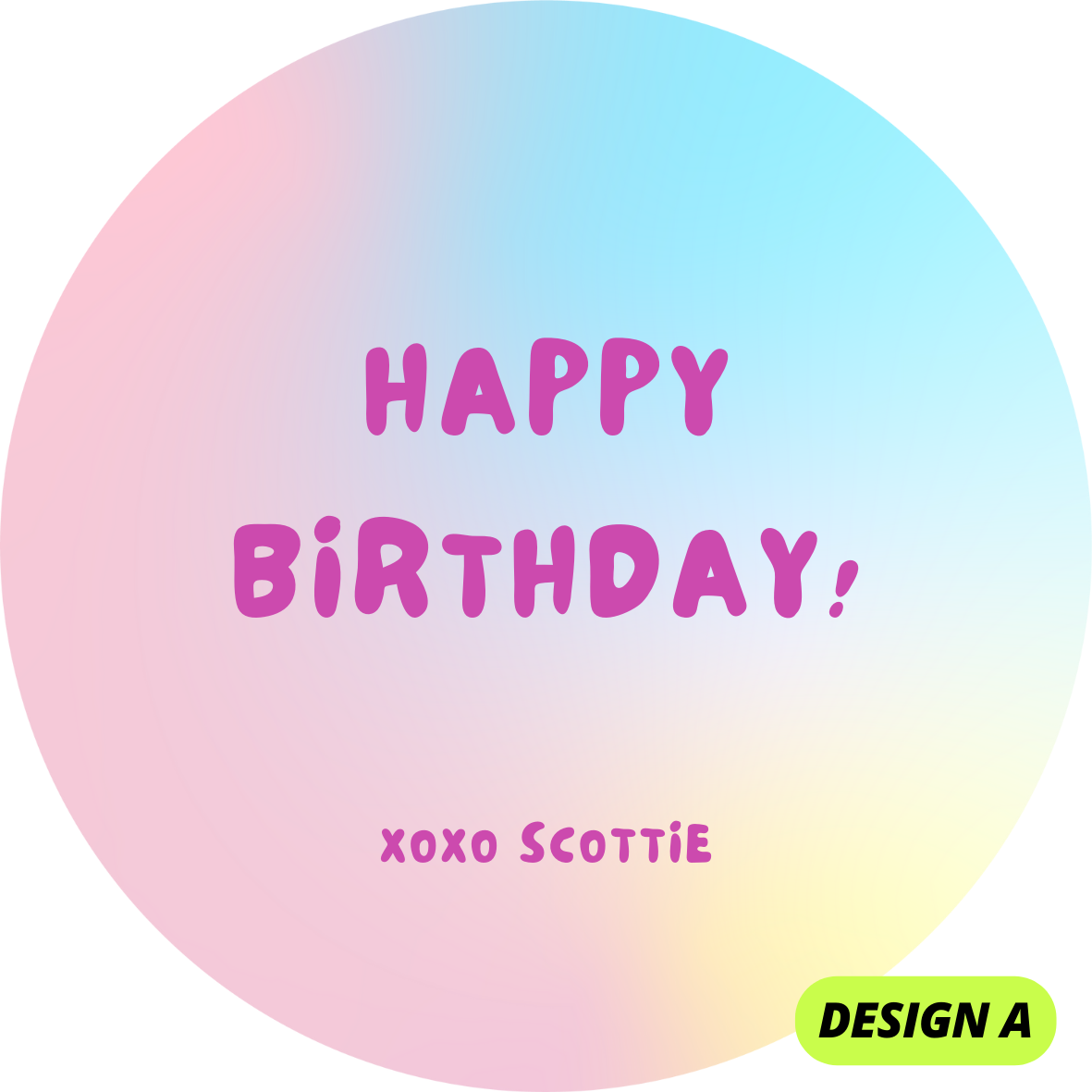 MINIMALISTIC THEME HAPPY BIRTHDAY STICKERS