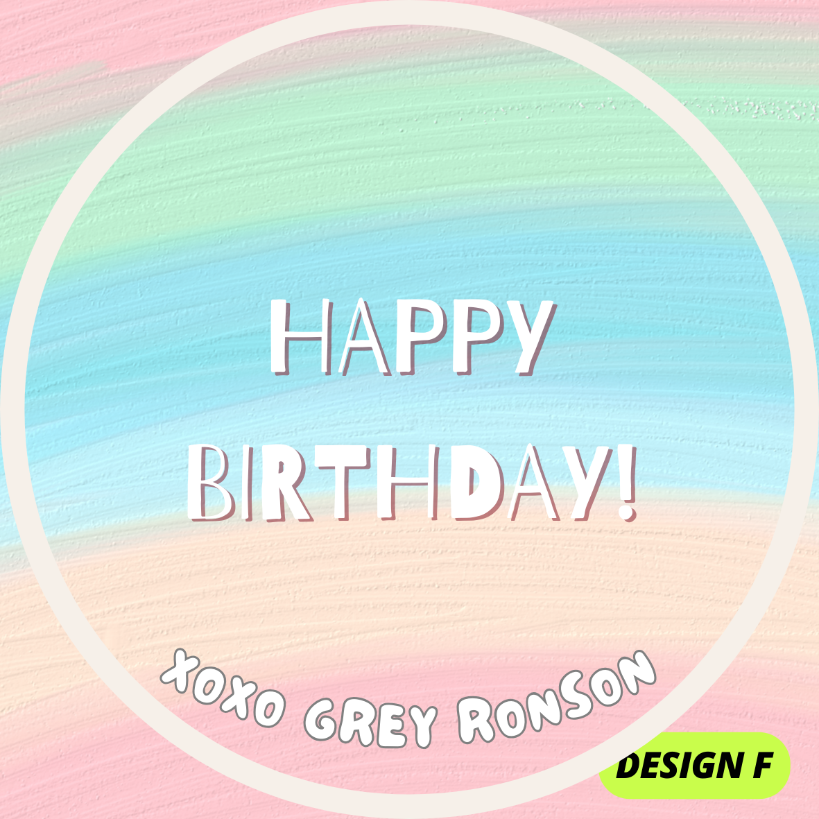MINIMALISTIC THEME HAPPY BIRTHDAY STICKERS