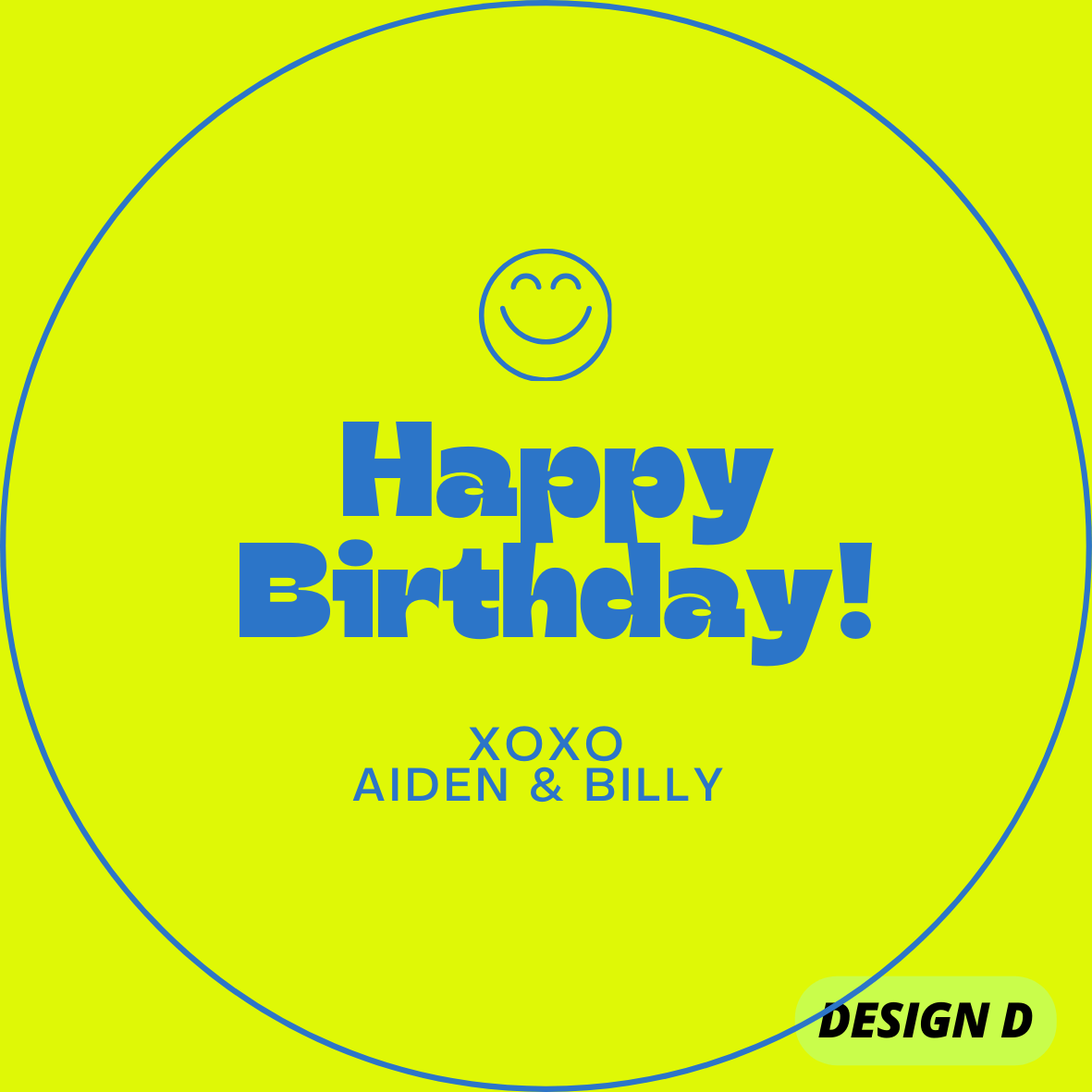 NEON THEME HAPPY BIRTHDAY STICKERS