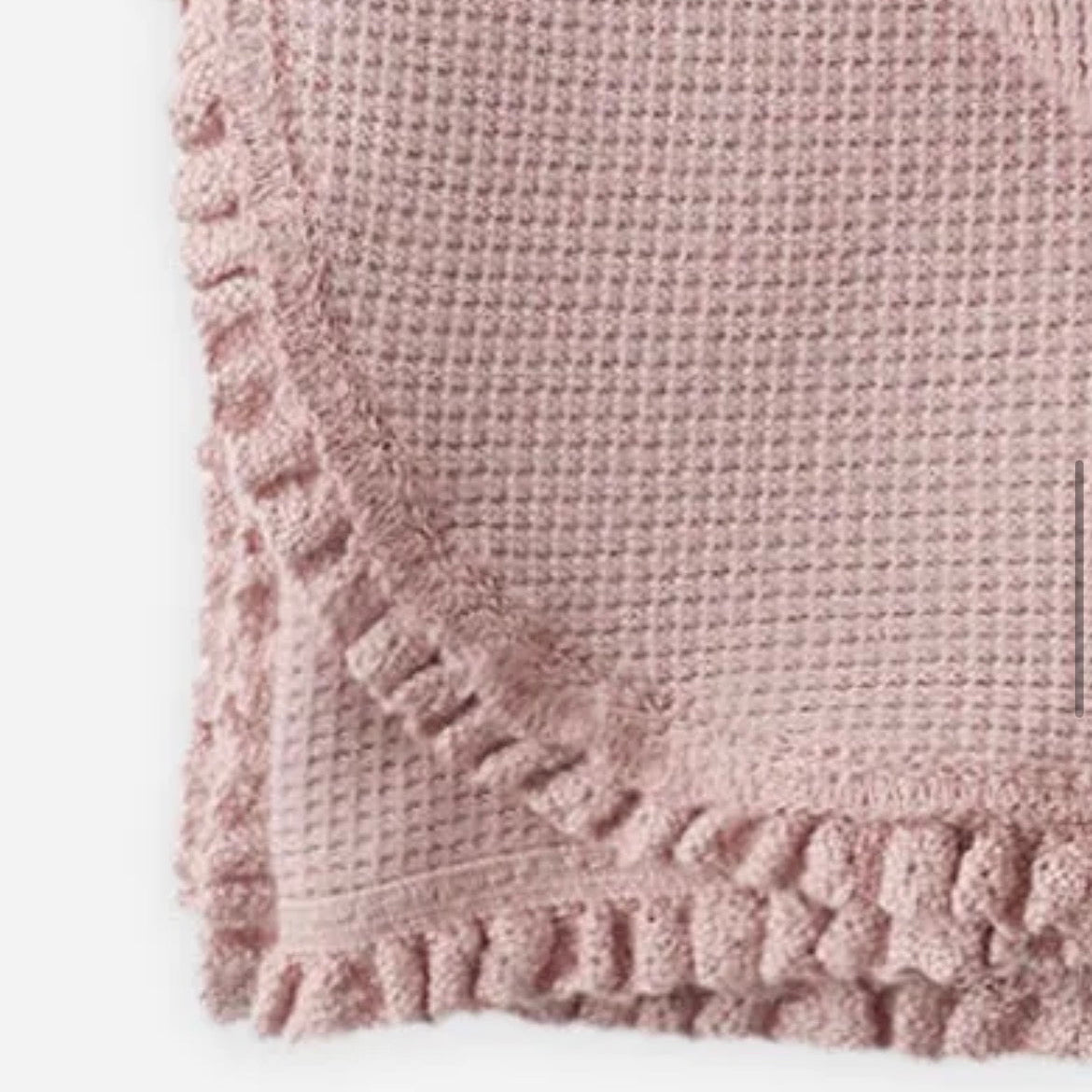 *Limited Edition* Dusty Blush Waffle Blanket | Lightweight baby blanket