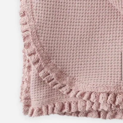 *Limited Edition* Dusty Blush Waffle Blanket | Lightweight baby blanket