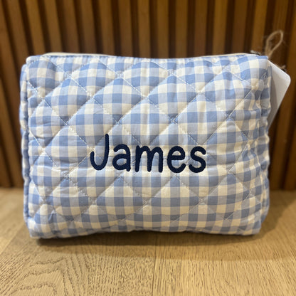 Gingham pouch | Available in Pink, Green, Purple or Blue