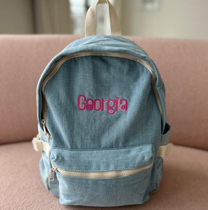 Denim Toddler Backpack