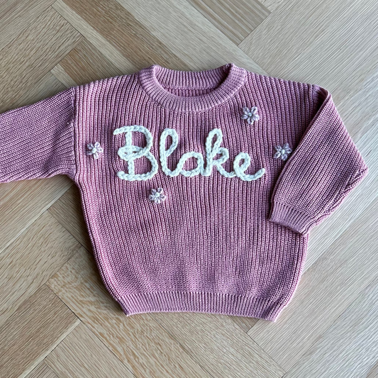 Blush Classic Sweater, Oversized Fit | 4T & 5T Available