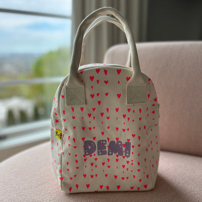 Custom Lunch or Snack Bag FLOWERS | Clean, Non-Toxic Machine Washable