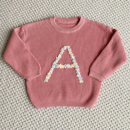 The Flower Bomb Sweater | Multiple Colors Oversized Knit Newborn to 6 Years