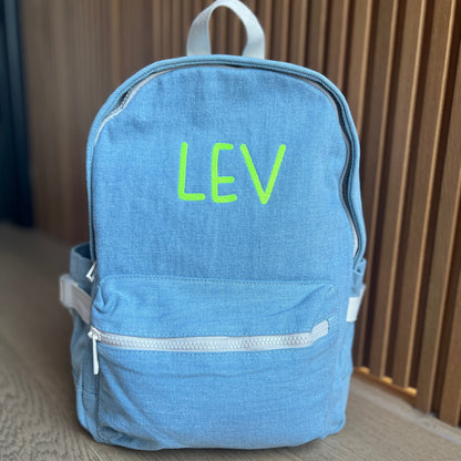Denim Toddler Backpack