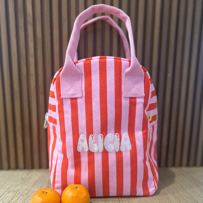 Custom Lunch or Snack Bag STRIPES | Clean, Non-Toxic Machine Washable