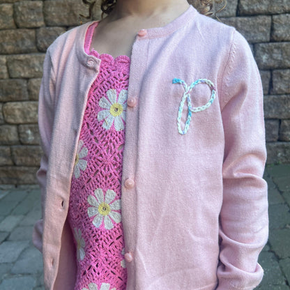 Fine Knit Cardi | Toddler Girls Custom Cardigan, Multiple Colors & Sizes