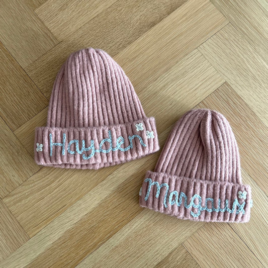 Cozy Cub Blush Beanie BABY SIZE | Sample Hat for 0-1 Years