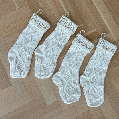 Custom Christmas Stocking | Hand embroidered stocking
