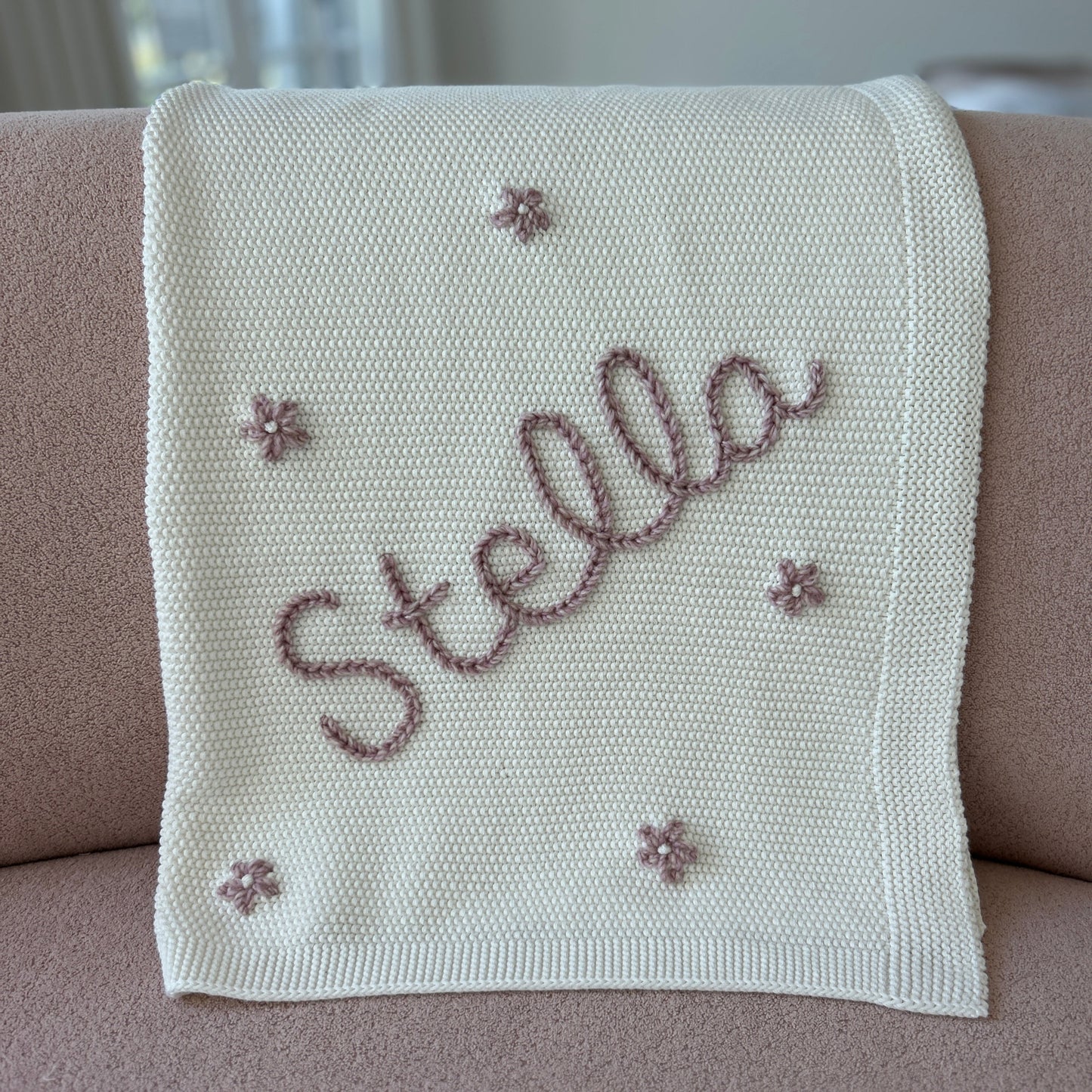 Solid Colour Baby Blanket - IVORY | Custom Baby Blanket Gift in Many Colors