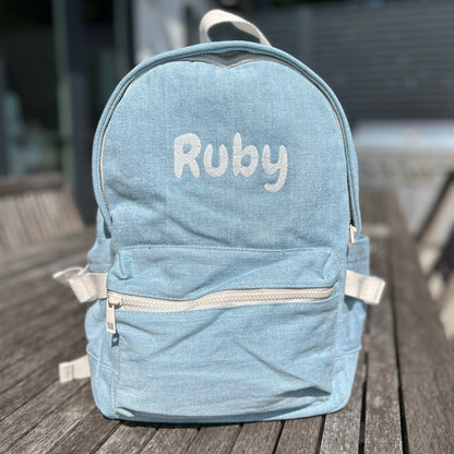 Denim Toddler Backpack