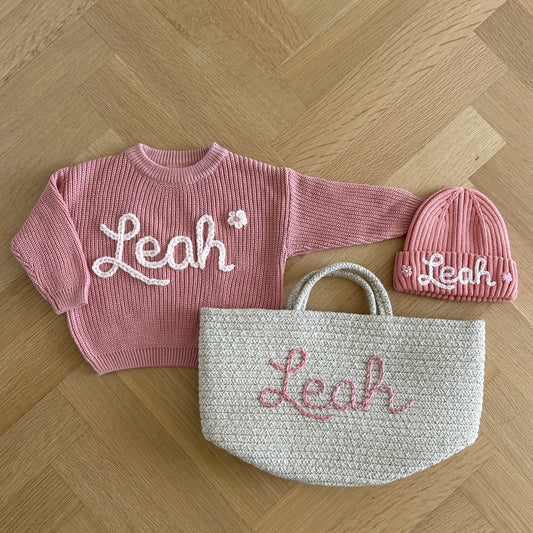 The Classic Newborn Bundle: Sweater + Hat + Bin
