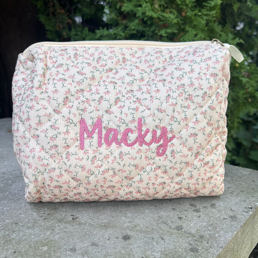 Floral Corduroy  Pouch | SAMPLE