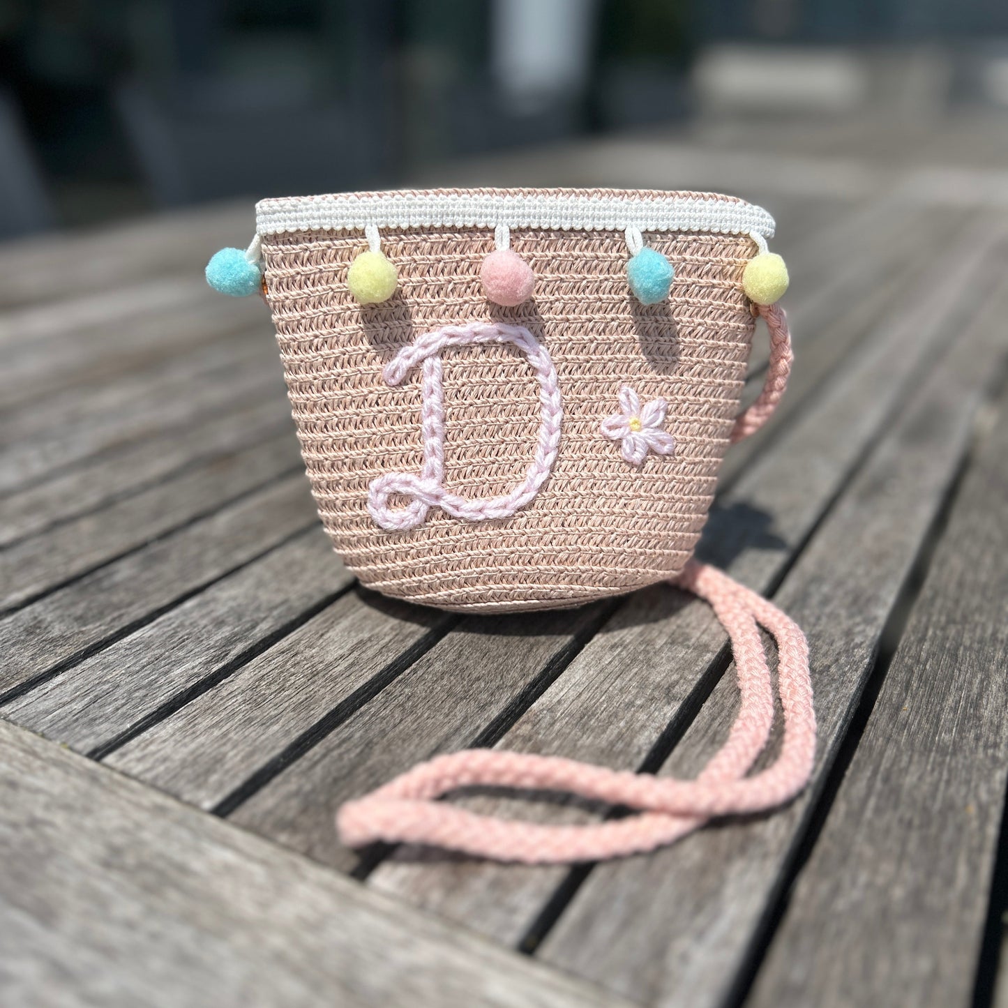 Pompom Toddler Tote | Messenger Purse for Toddlers
