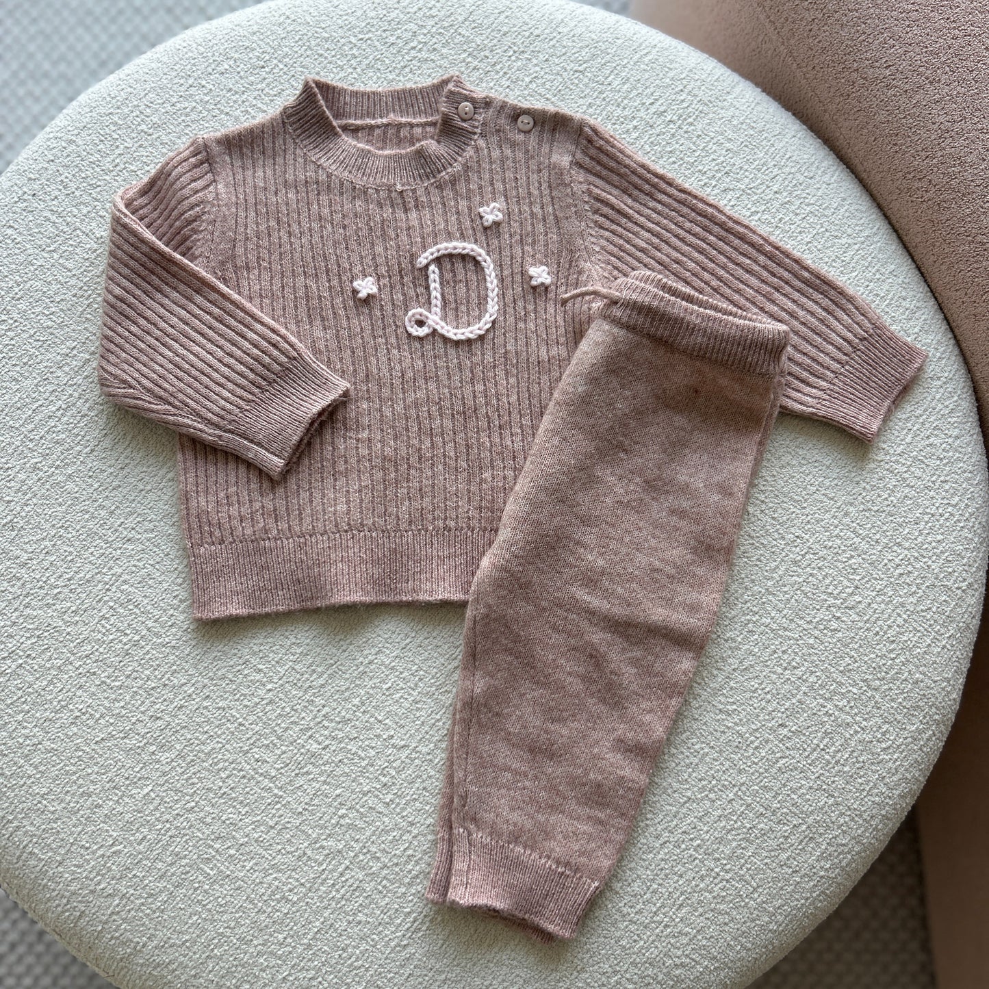 Soft Touch Newborn Set | 2 Piece Set Available in Pink or Teal | 3-6 Months