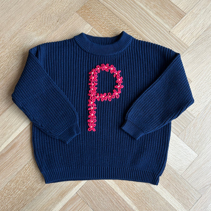 The Flower Bomb Sweater | Multiple Colors Oversized Knit Newborn to 6 Years