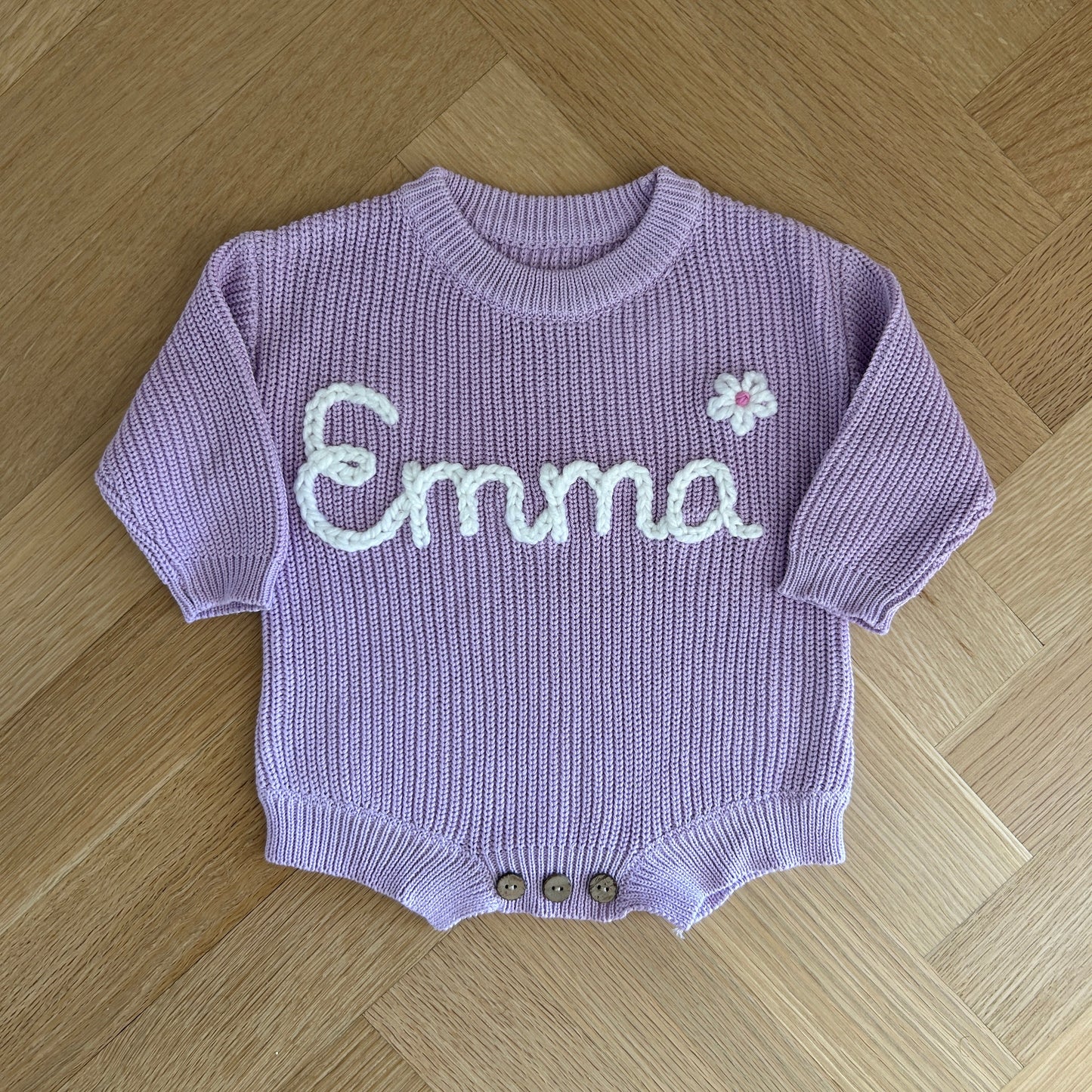 Classic Knit Baby Onesie | 0-6 Months, BLUSH