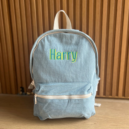 Denim Toddler Backpack