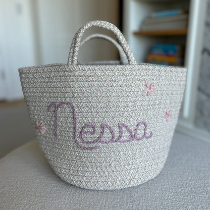 Les Bins Size Medium, BEIGE | Storage Bins for Nursery, Playroom & More