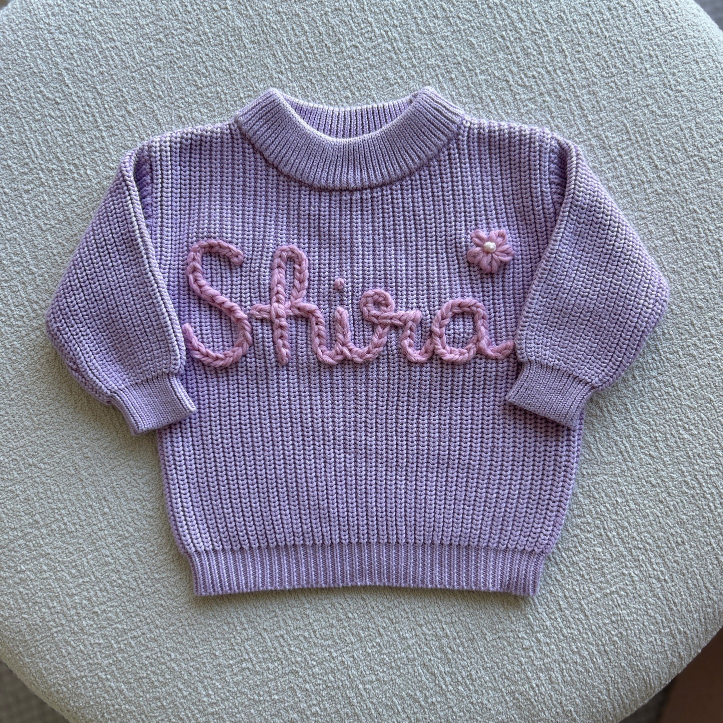 Custom Name Sweater | Multiple Colors Oversized Knit Newborn to 6 Years