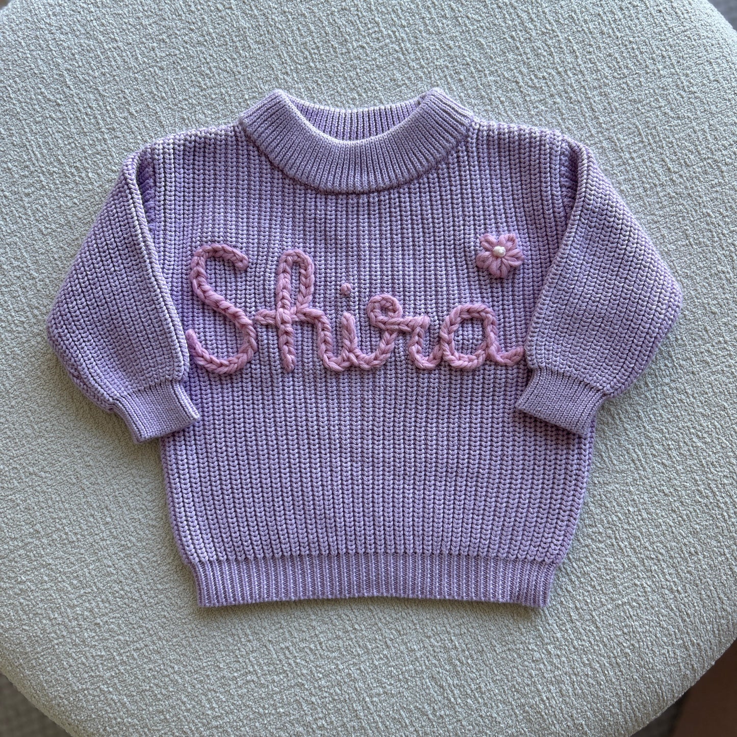 Lilac Custom Sweater Sample | 12-18 Months