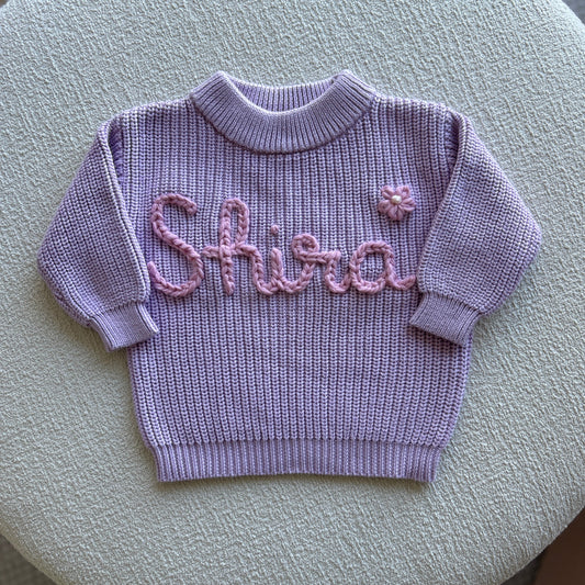 Lilac Custom Sweater Sample | 12-18 Months