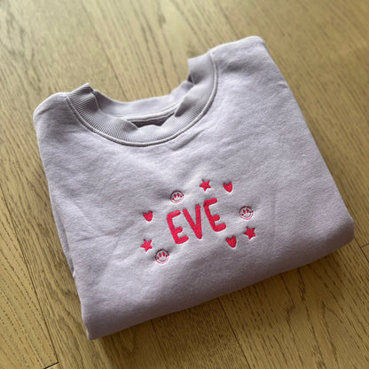 Custom Crew Neck | Multiple Colors | 2-10 Years Old | Machine Embroidery