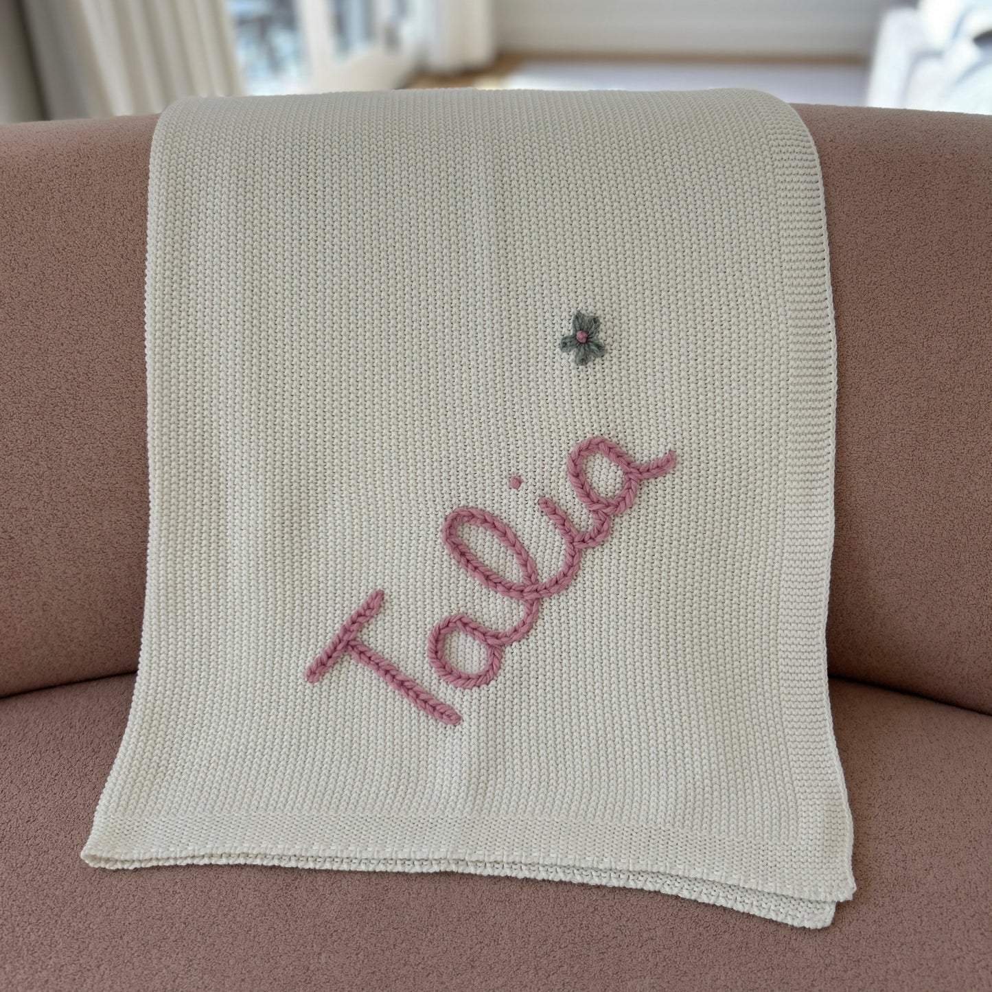 Solid Colour Baby Blanket - IVORY | Custom Baby Blanket Gift in Many Colors