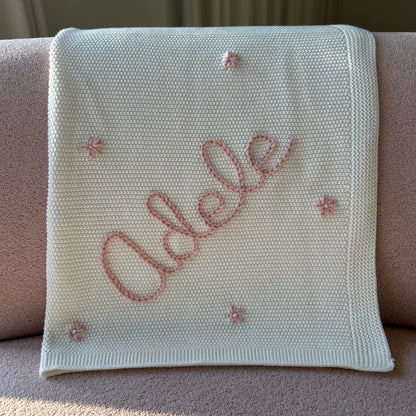 Solid Colour Baby Blanket - IVORY | Custom Baby Blanket Gift in Many Colors