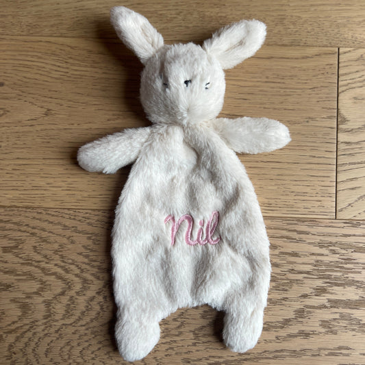 Bunny Lovey | Custom Baby Gift | Machine Embroidery