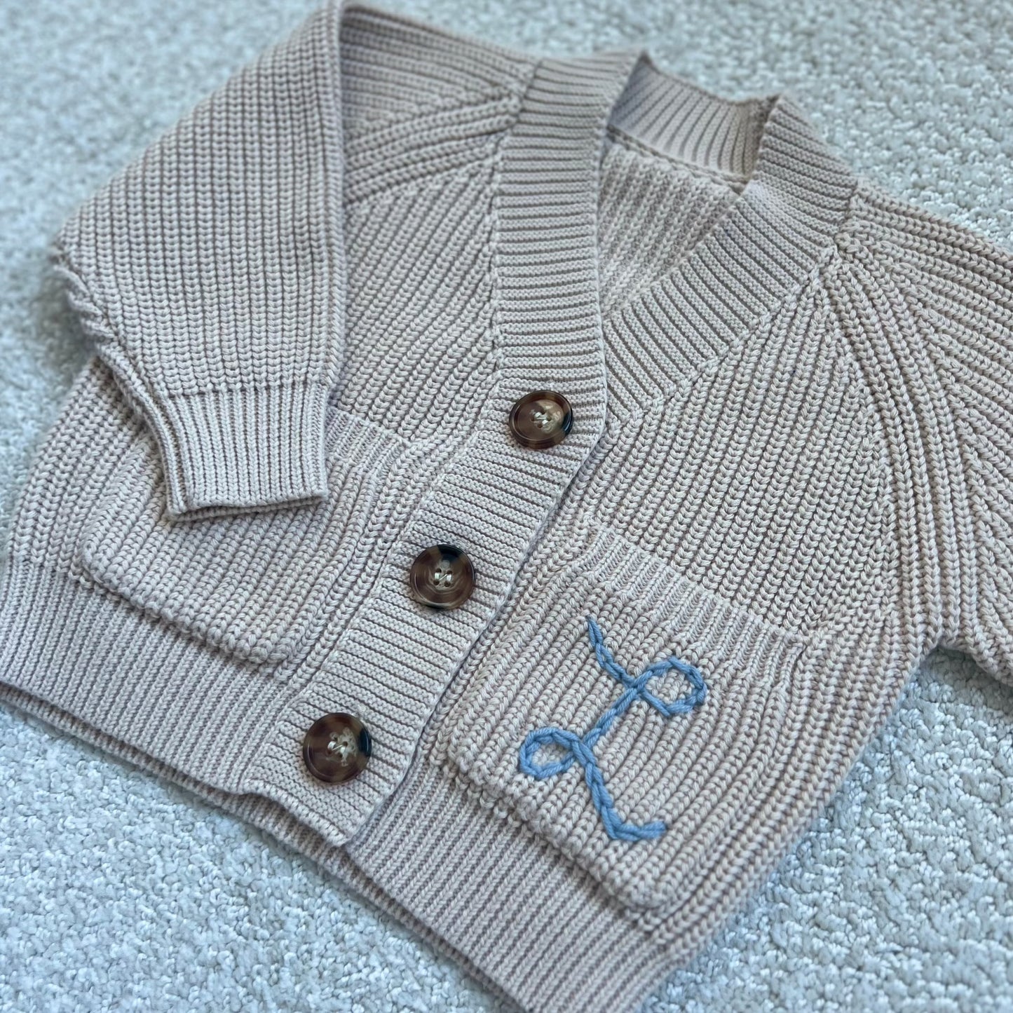 Oatmeal Pocket Cardigan | Sizes for 2-5 Years