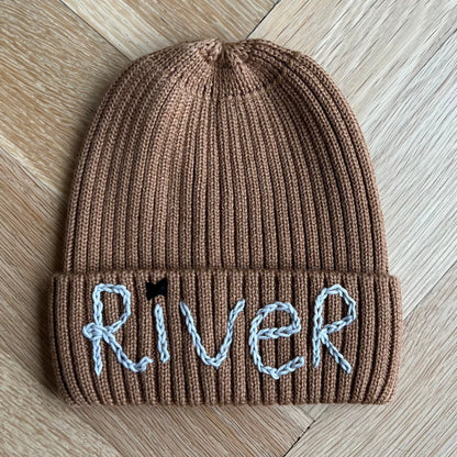 Brown Toddler Beanie | Winter Hat for 1 - 4 Years