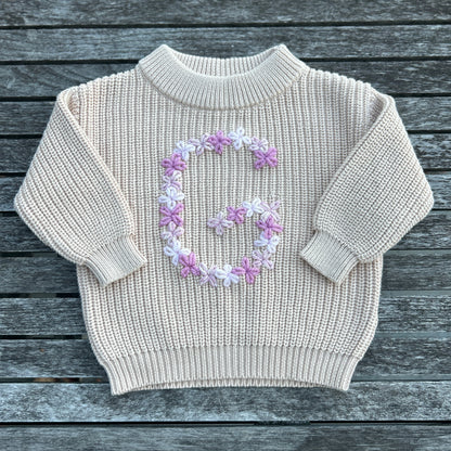 The Flower Bomb Sweater | Multiple Colors Oversized Knit Newborn to 6 Years