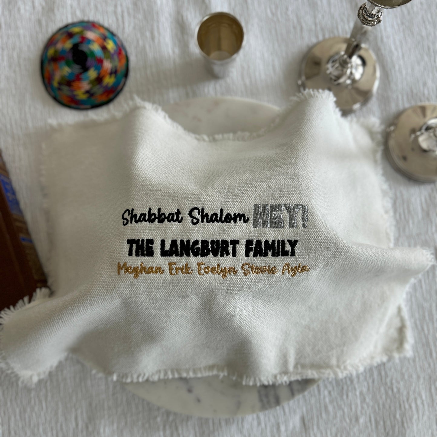 Shabbat Challah Cover | Family Fun Style
