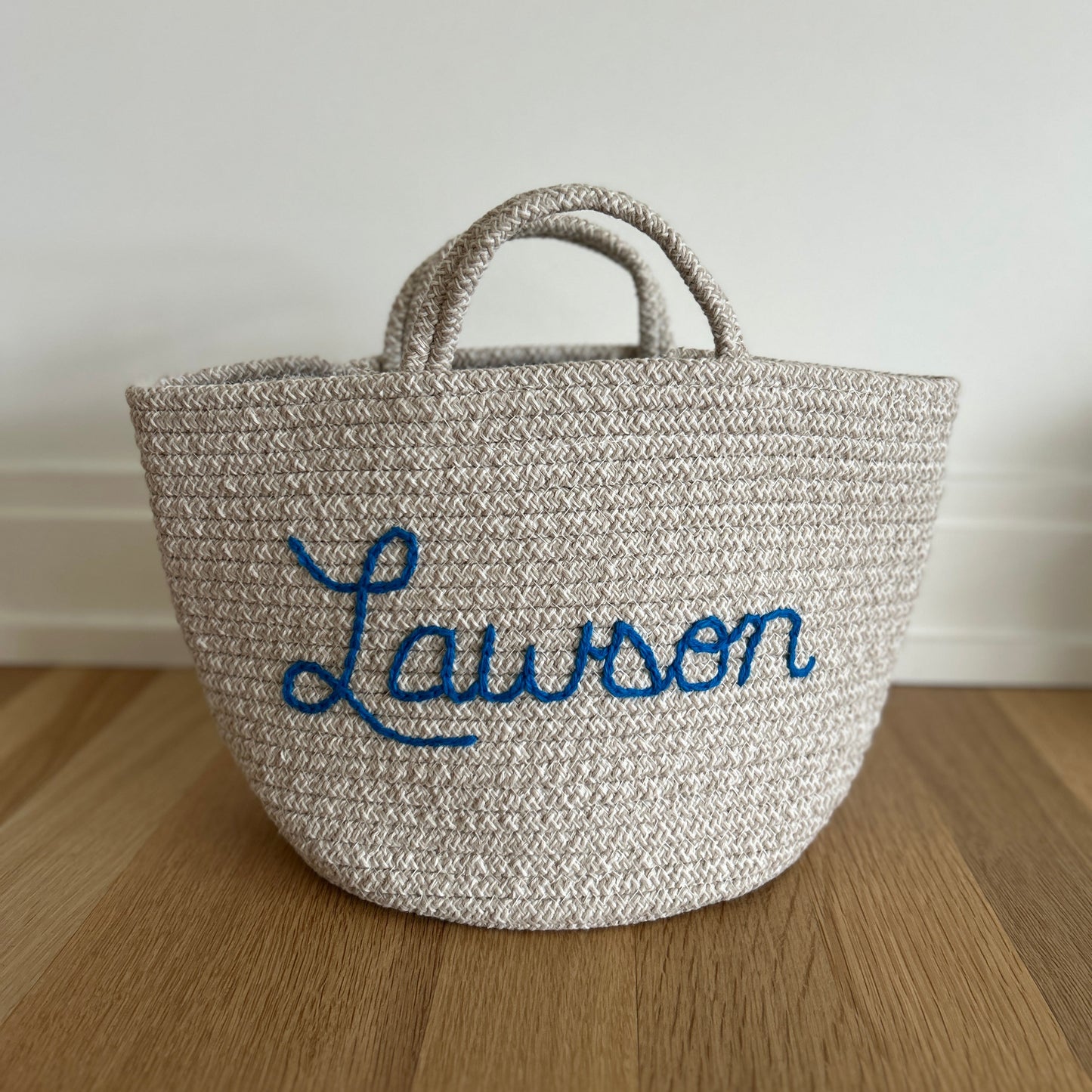 Les Bins Size Large, BEIGE | Storage Bins for Nursery, Playroom & More