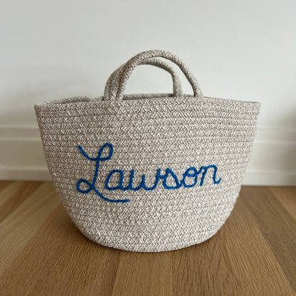 Les Bins Size Large, BEIGE | Storage Bins for Nursery, Playroom & More