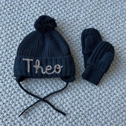 Oatmeal Warm Lined Hat & Mits Sets | Winter Hat for Babies & Toddlers