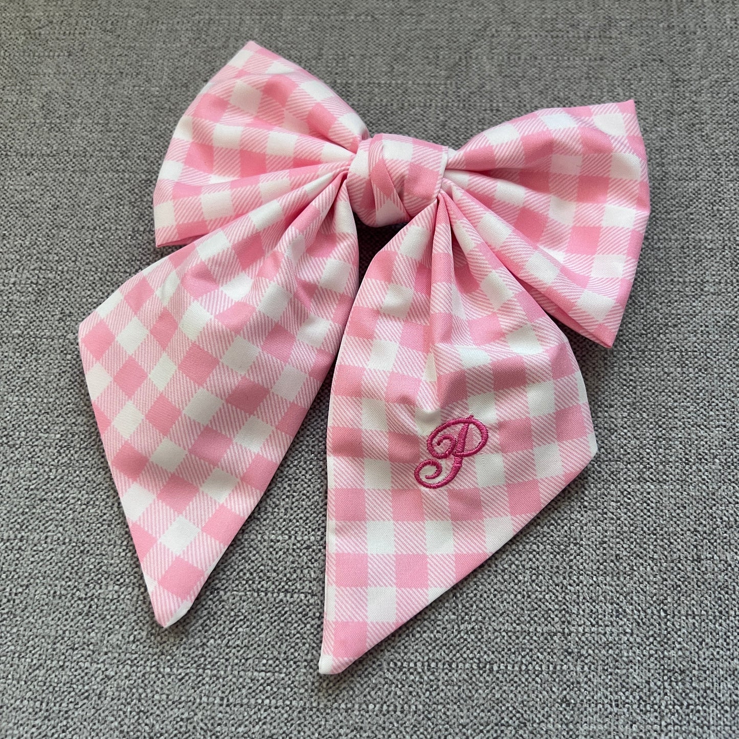 Oversized Bow Clip | Hair accessory for toddlers & Girls | Machine Embroidery